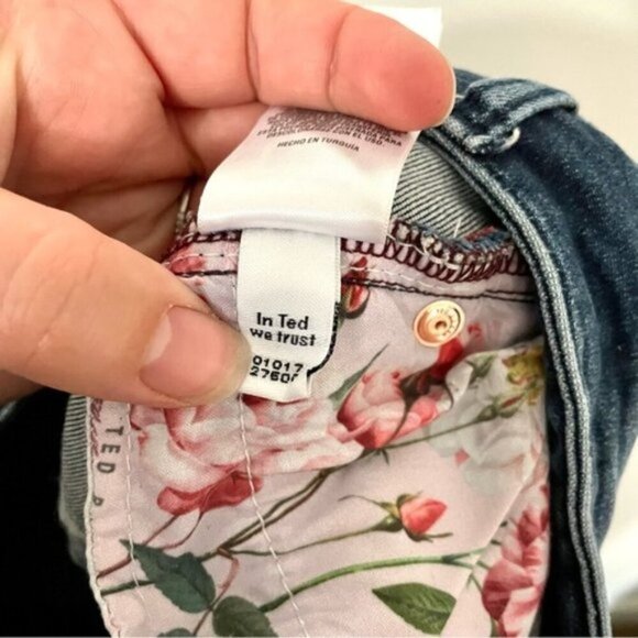 Ted Baker Khlowe Floral Embroidered Boyfriend Jeans - Picture 13 of 13